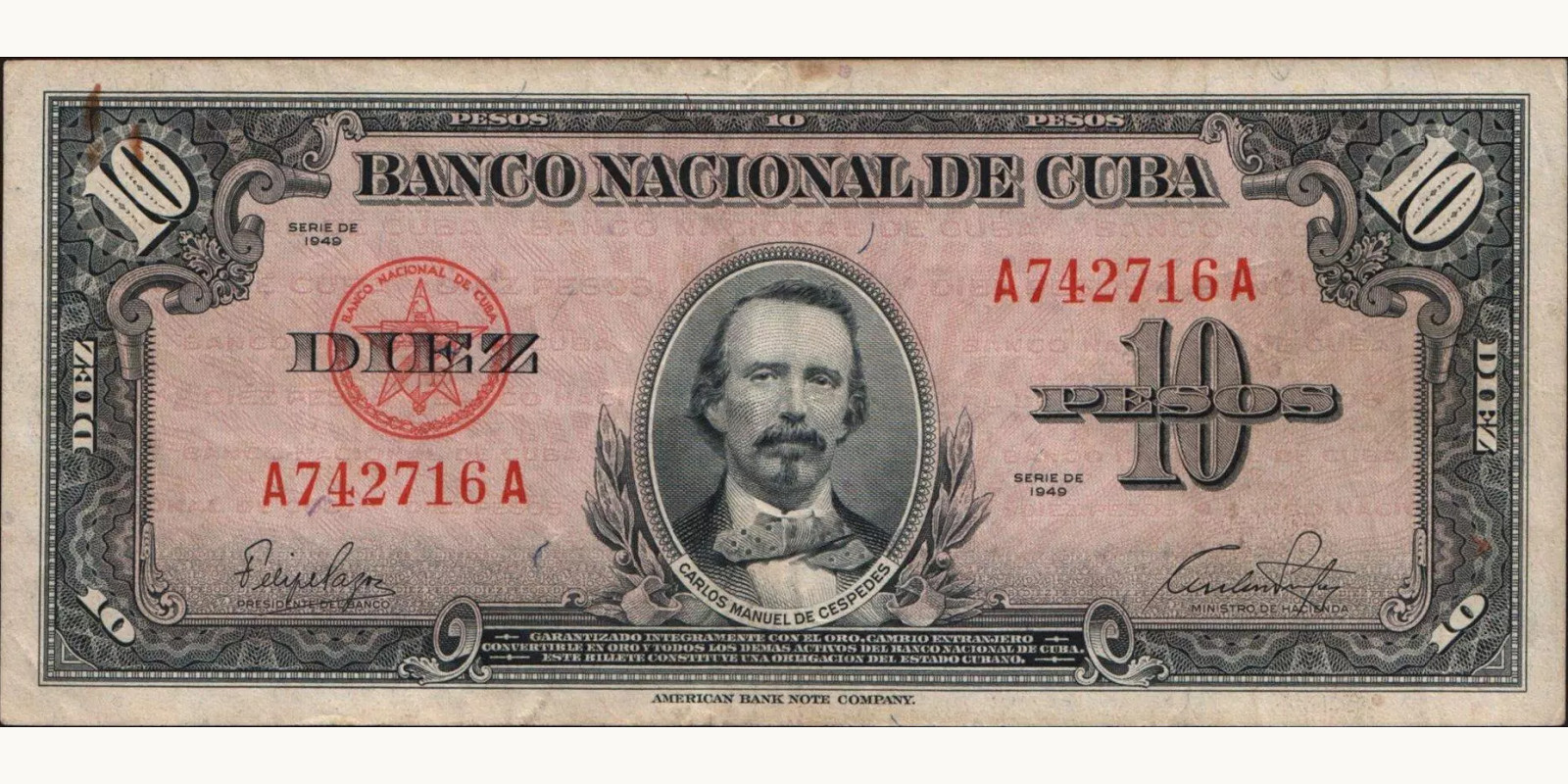 10 pesos 1949
