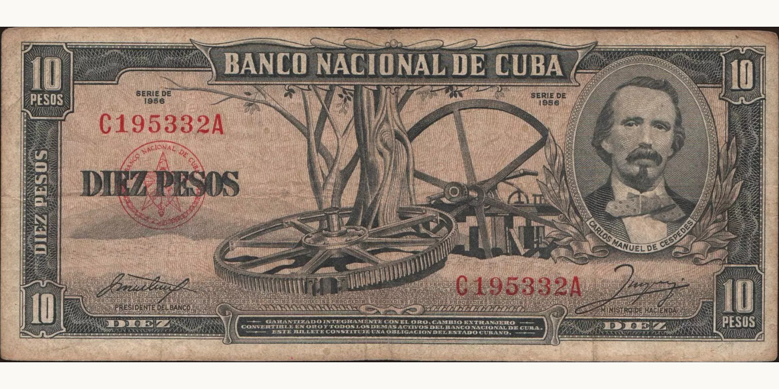 10 pesos 1956