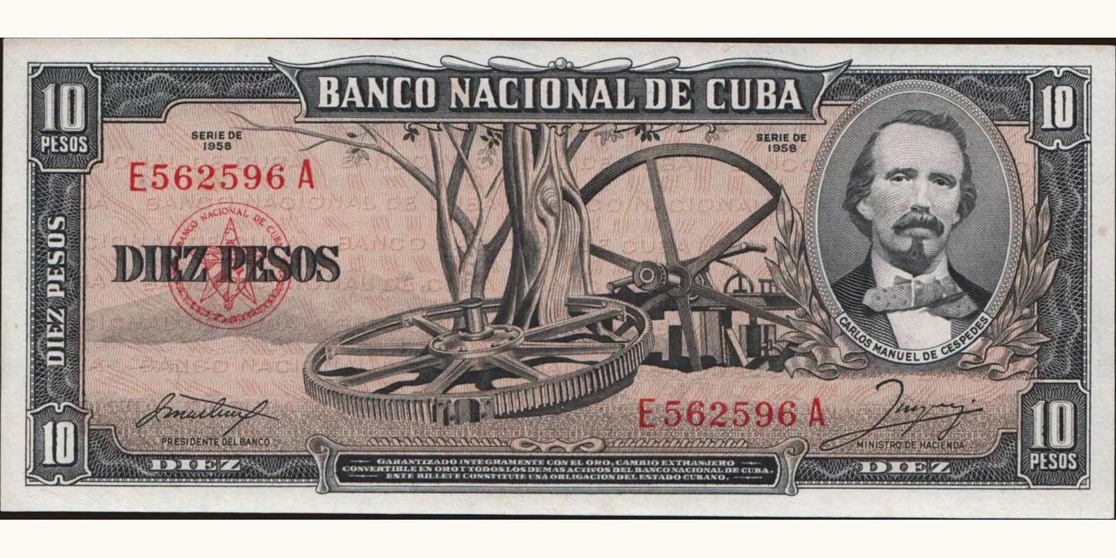 10 pesos 1958