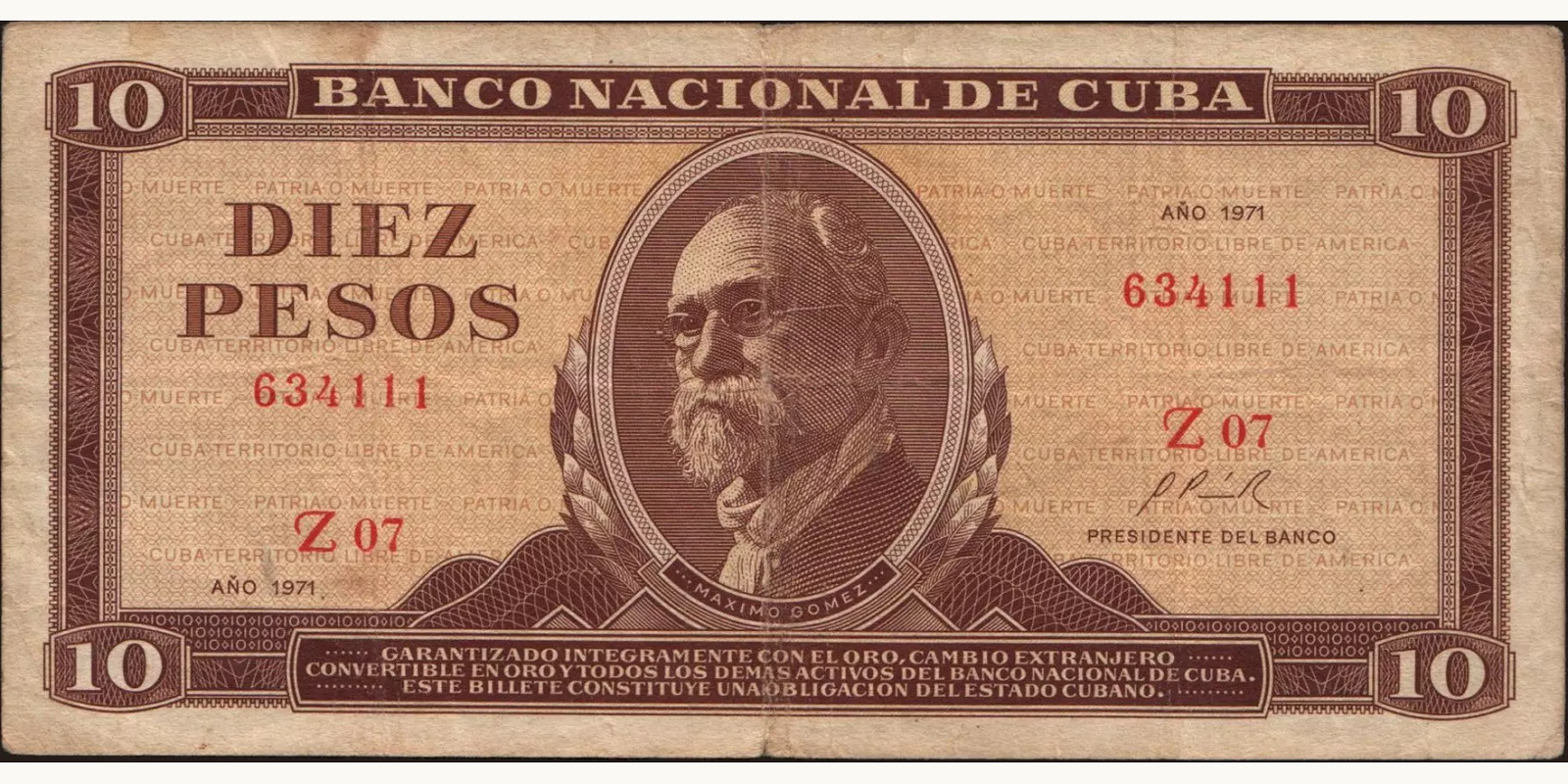 10 pesos 1971
