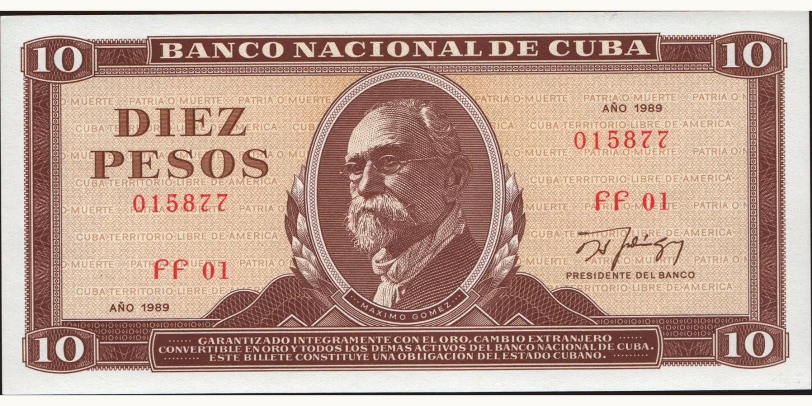 10 pesos 1989