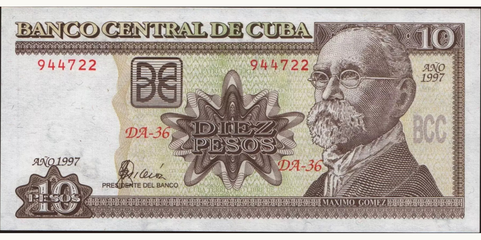 10 pesos 1997