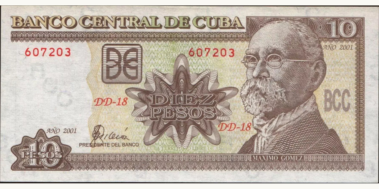 10 pesos 2001