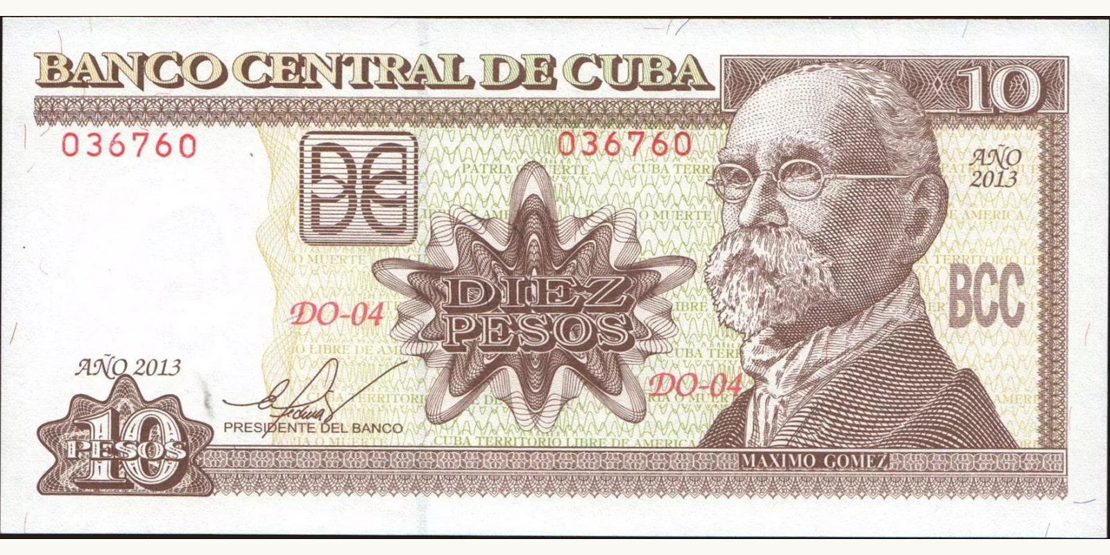 10 pesos 2013