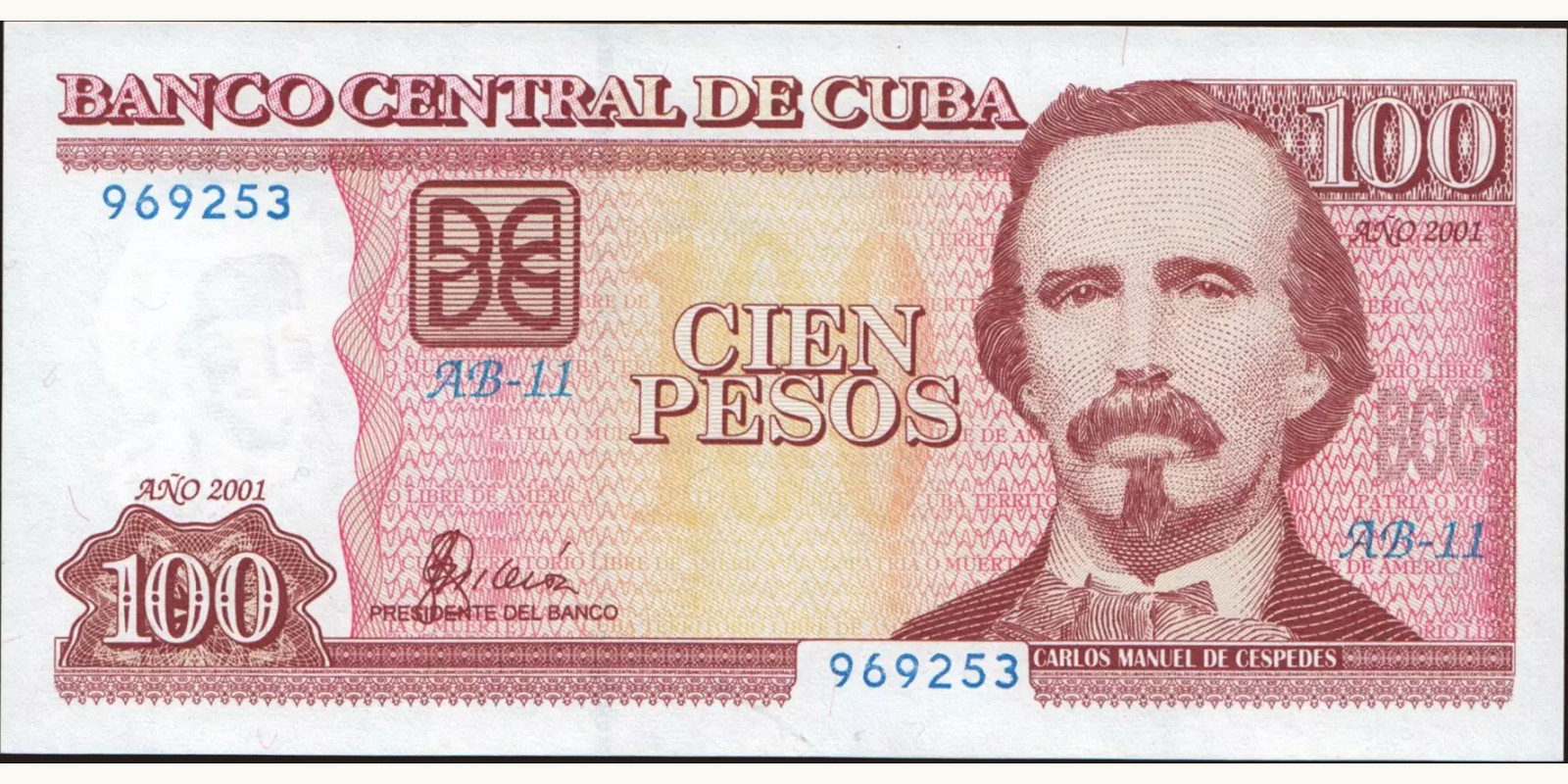 100 pesos 2001