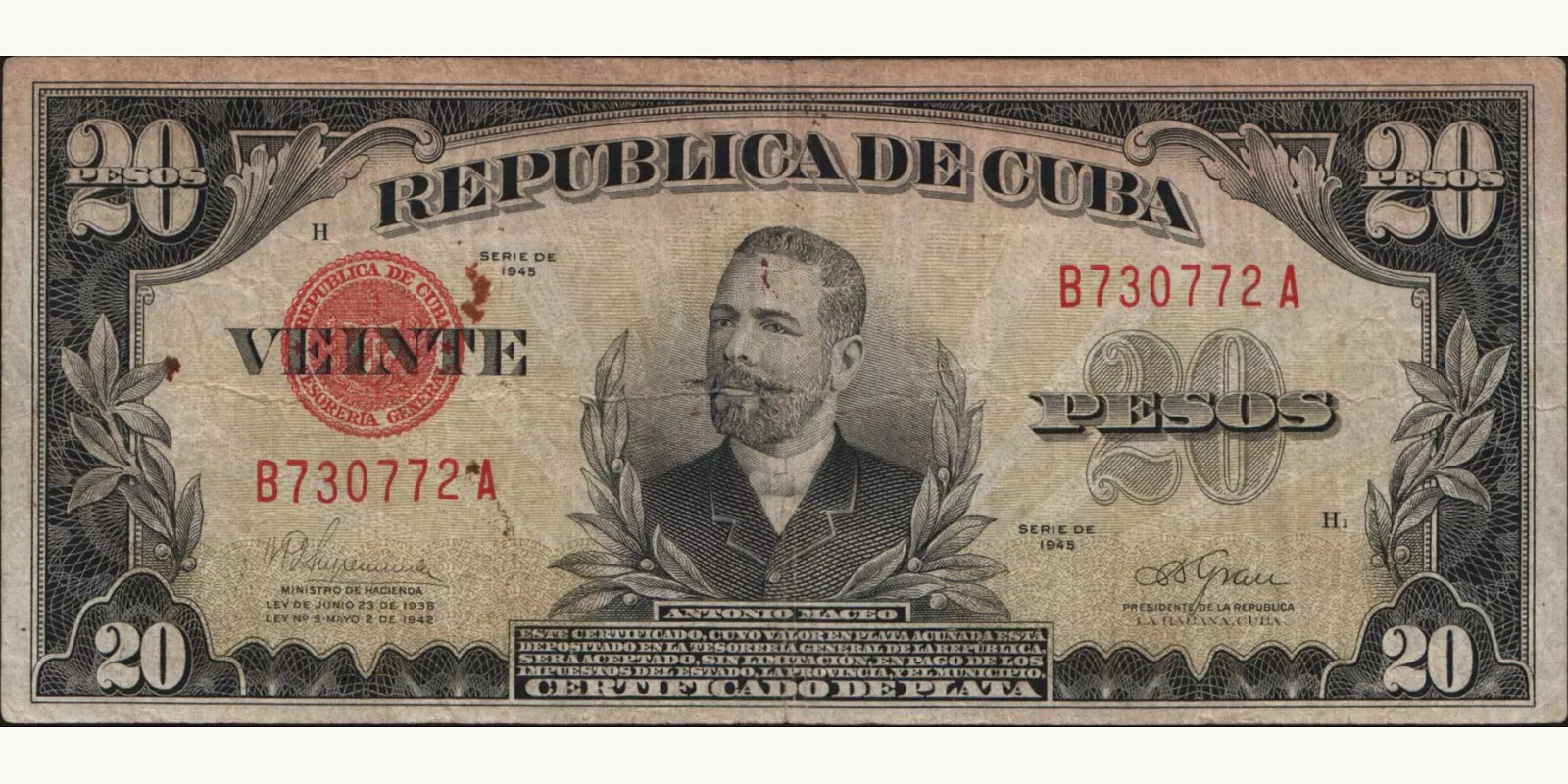 20 pesos 1945