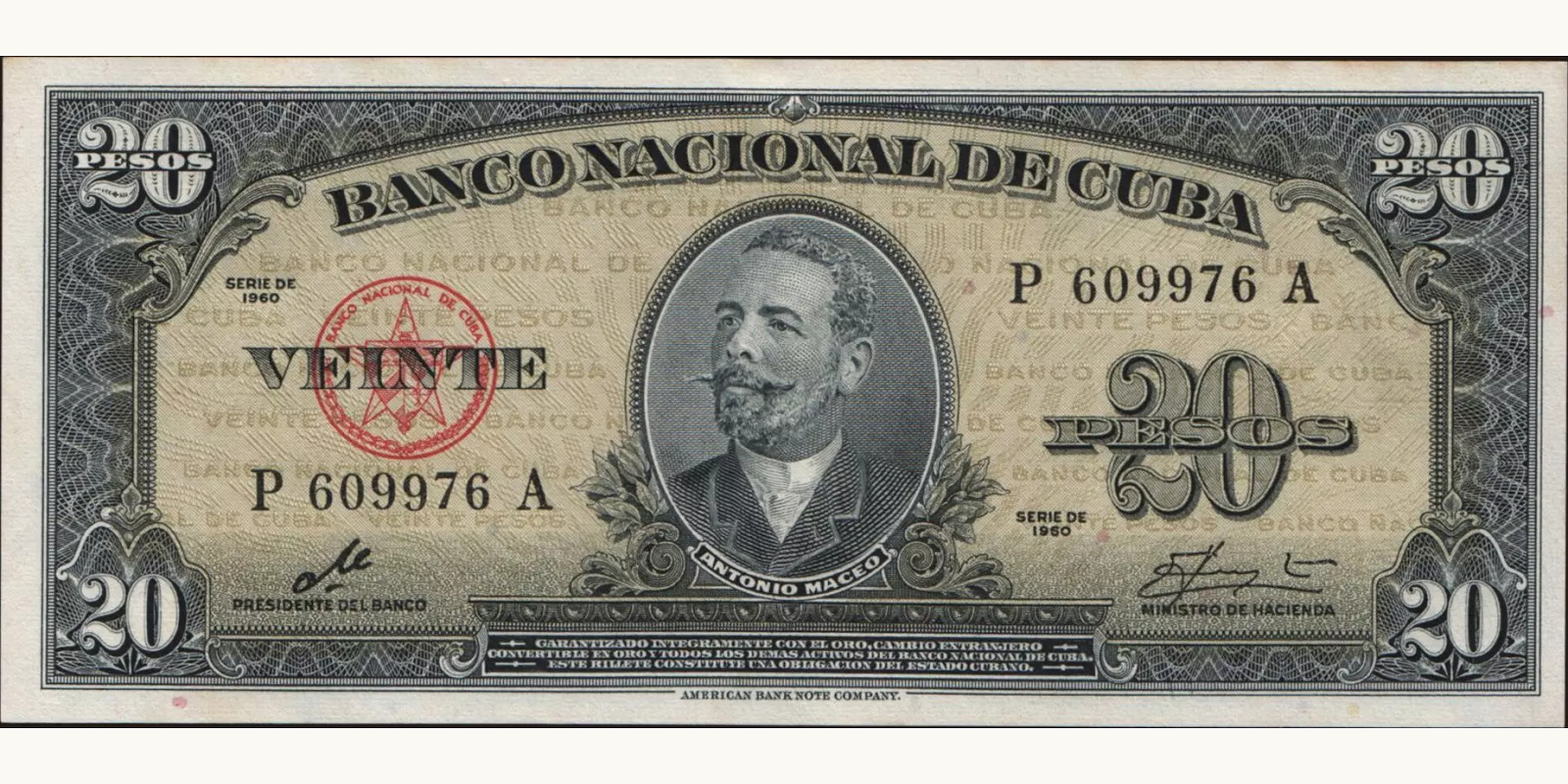 20 pesos 1960