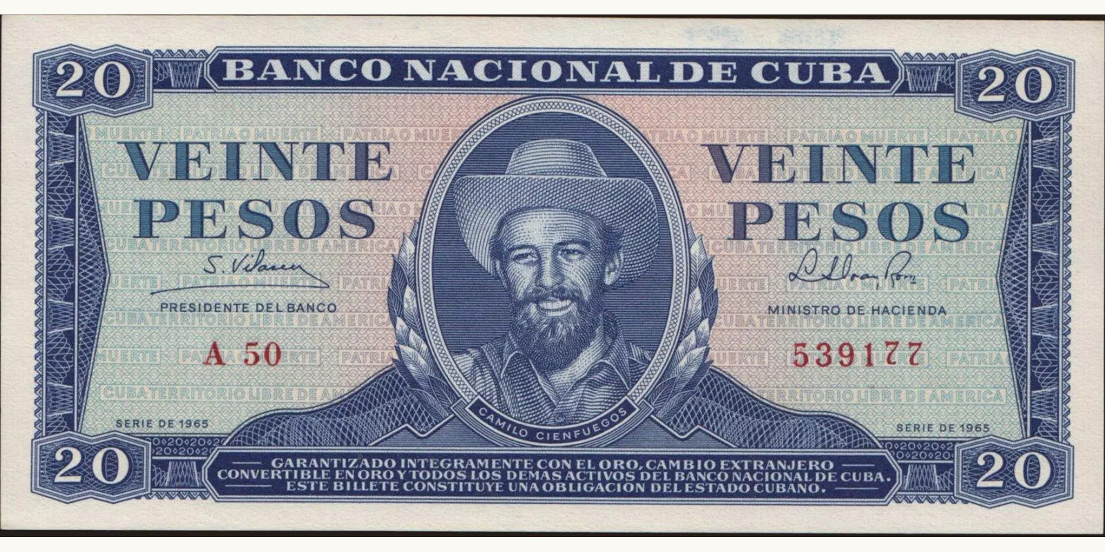 20 pesos 1965