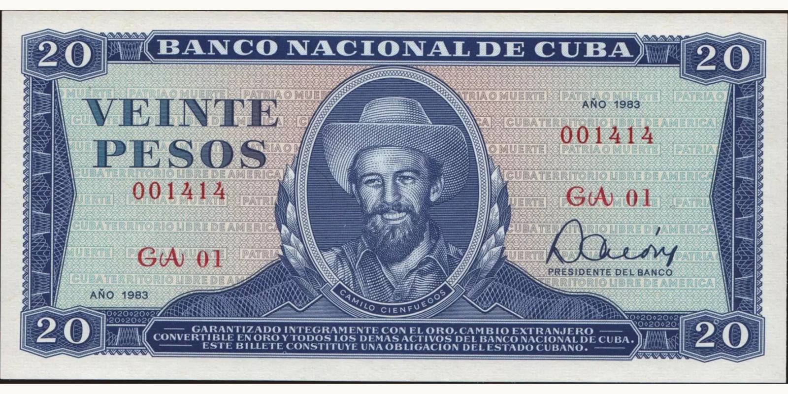 20 pesos 1983