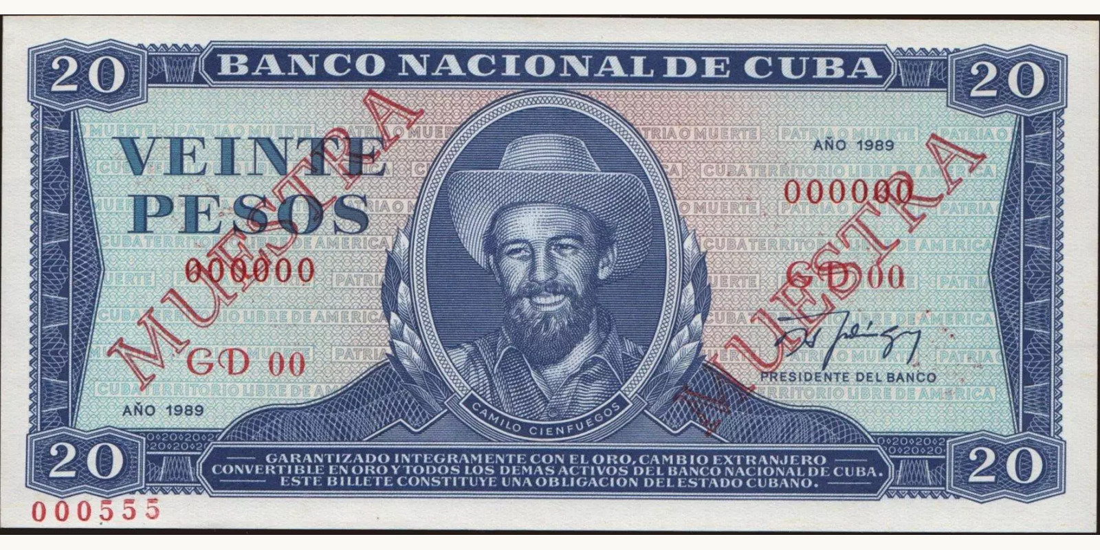 20 pesos 1989