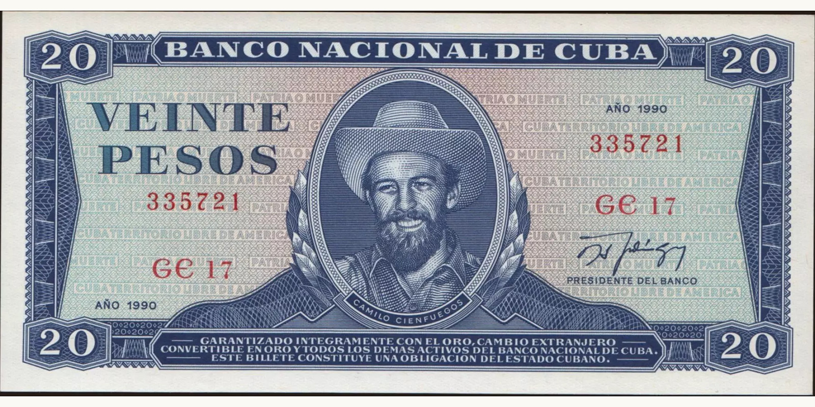 20 pesos 1990