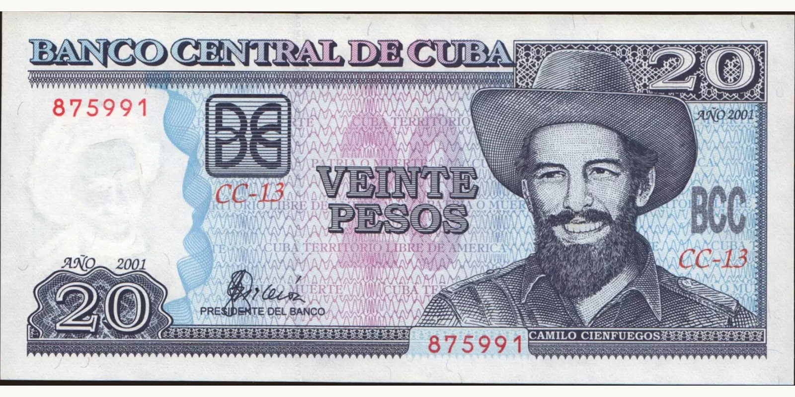 20 pesos 2001