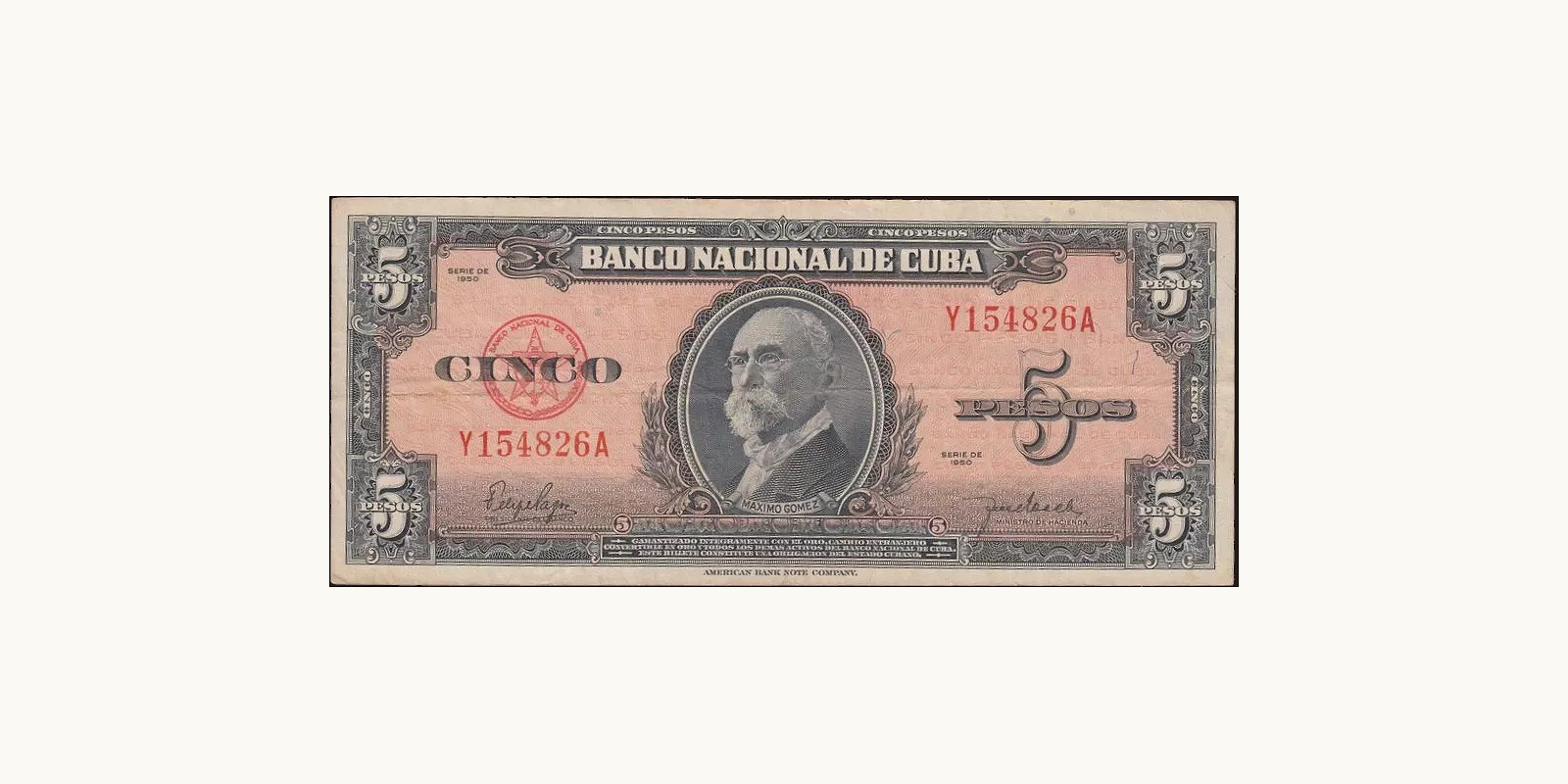 5 pesos 1950