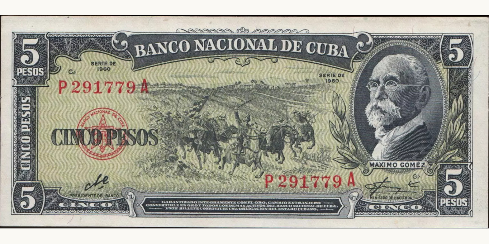 5 pesos 1960