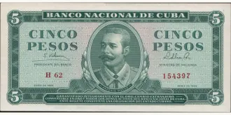 5 pesos 1965