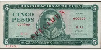 5 pesos 1967