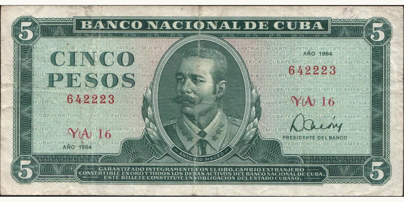 5 pesos 1984
