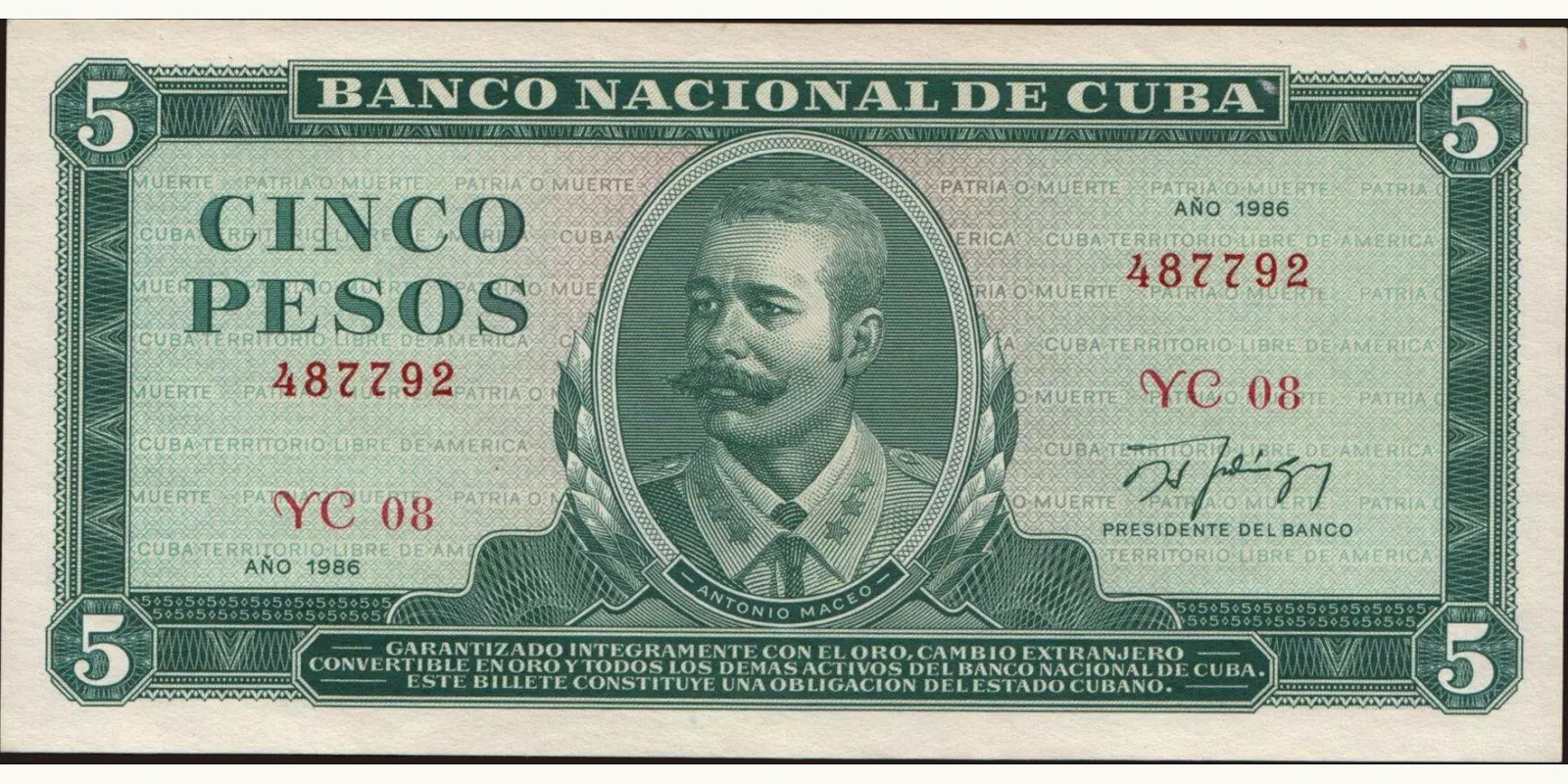 5 pesos 1988