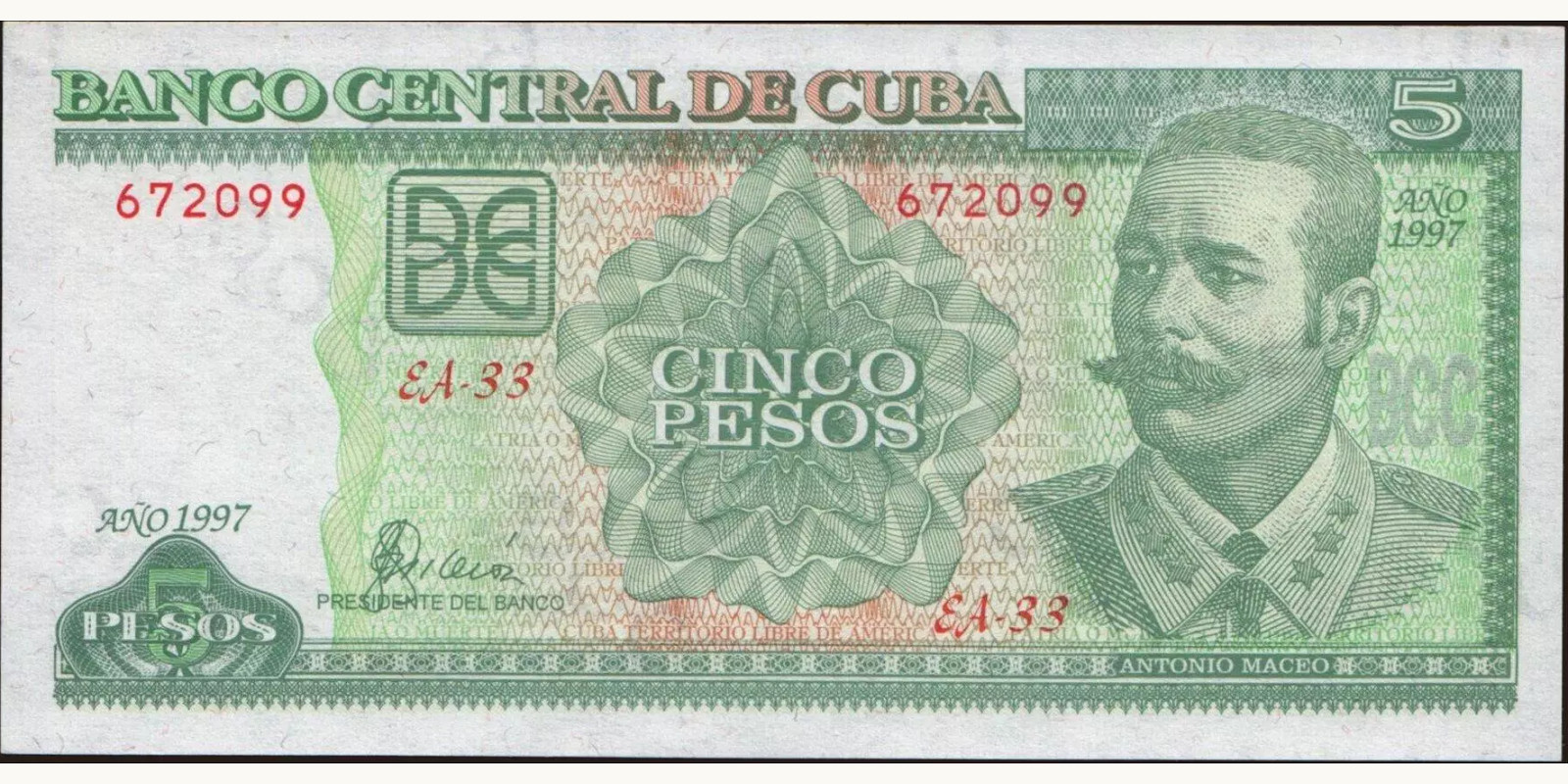 5 pesos 1997