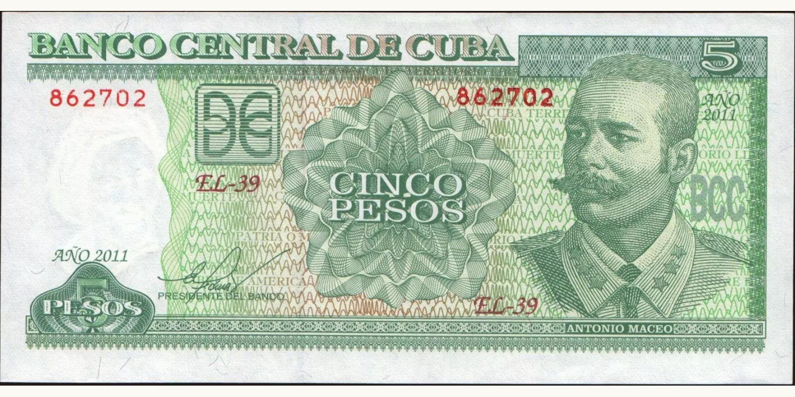 5 pesos 2011