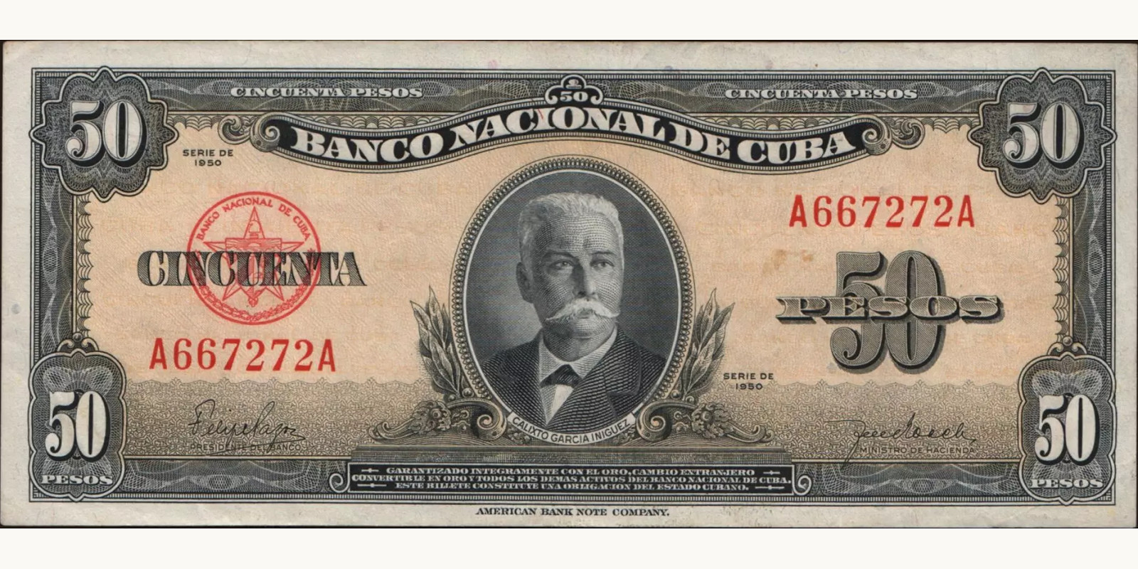 50 pesos 1950