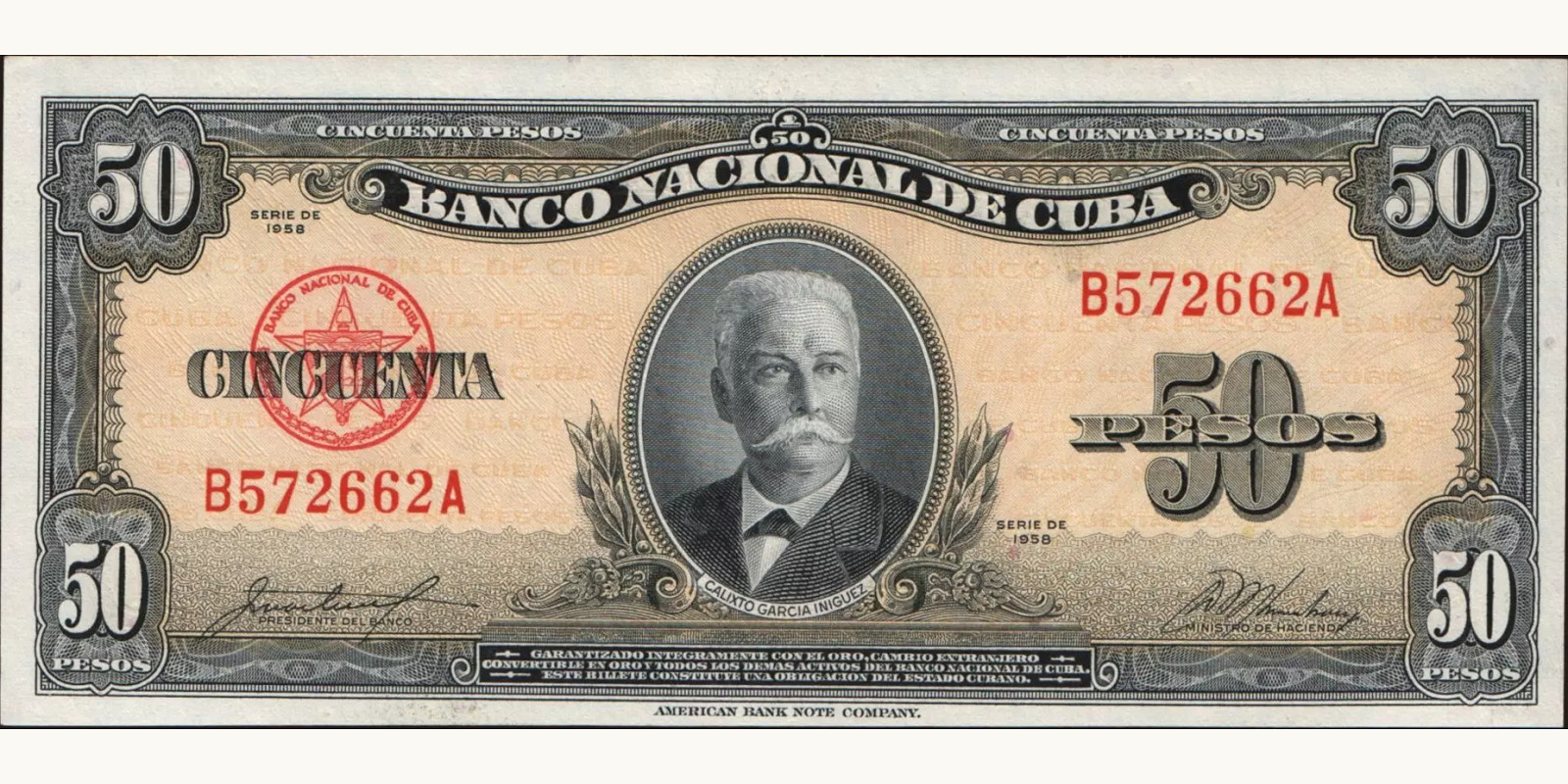 50 pesos 1958