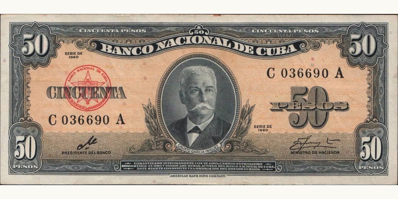50 pesos 1960