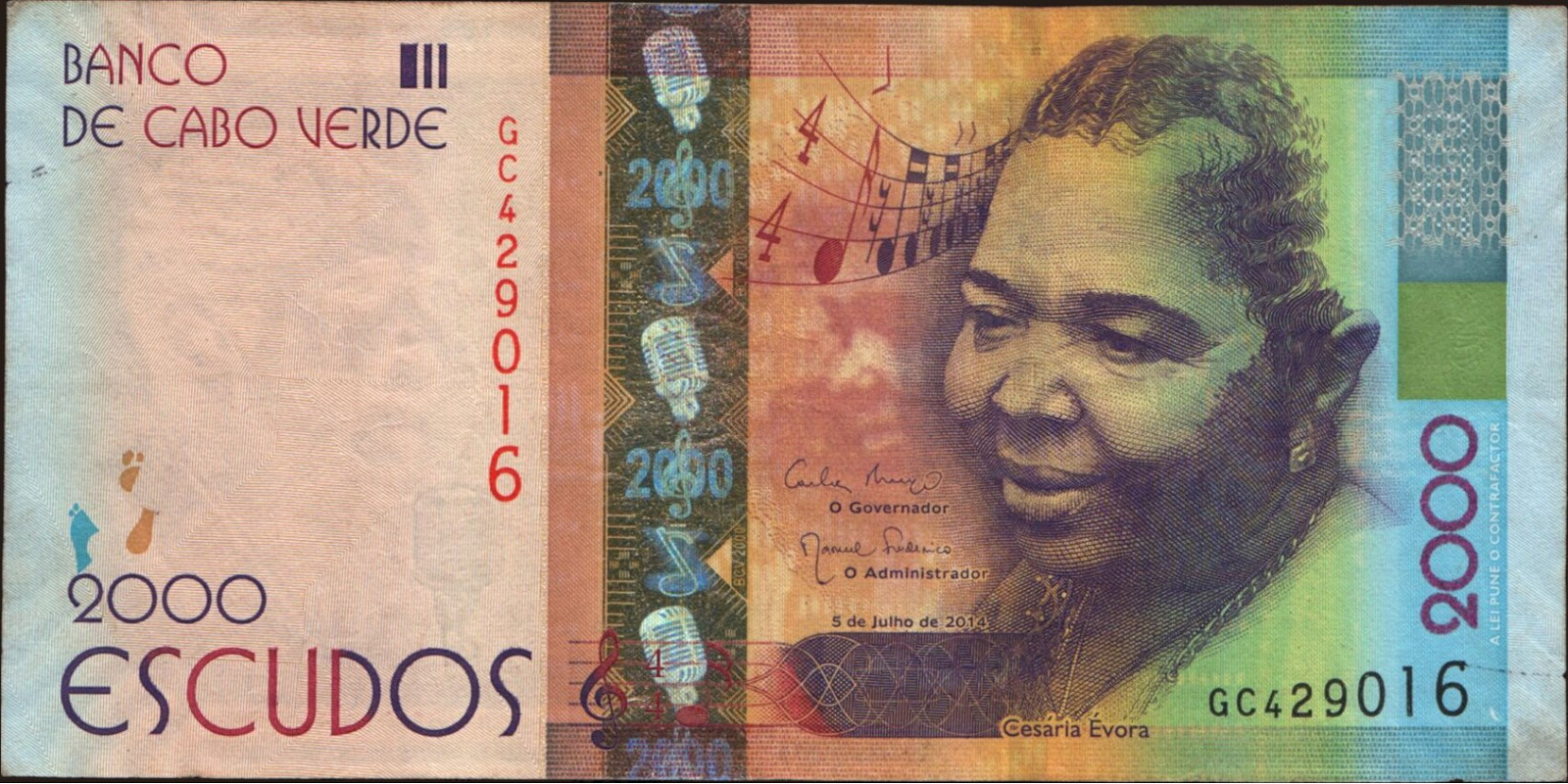 1914 escudos Кабо-Верде 2000 — Лицевая сторона
