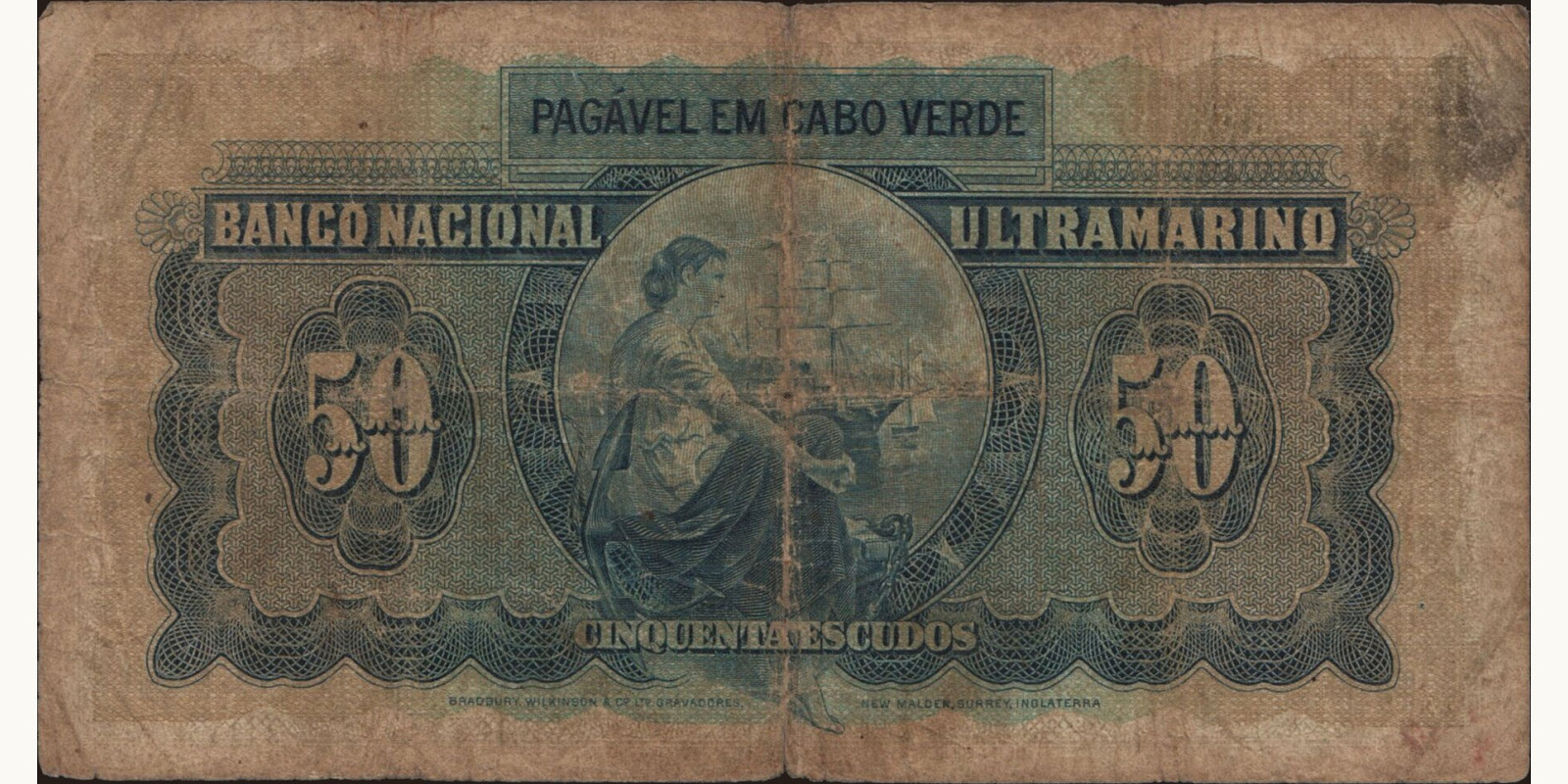 50 escudos Cabo Verde 1958 — Back side