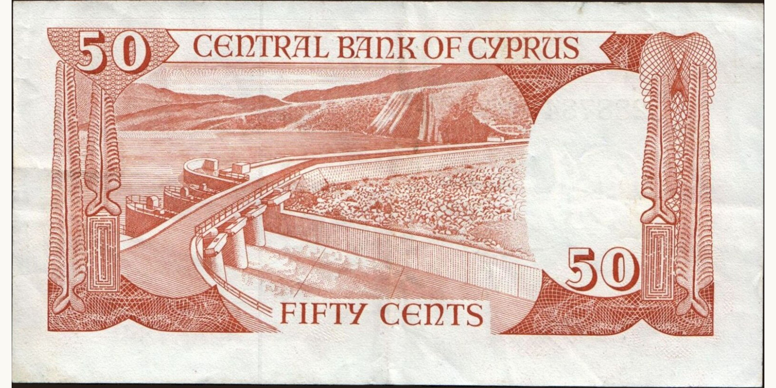 50 cents Cyprus 1987 — Back side
