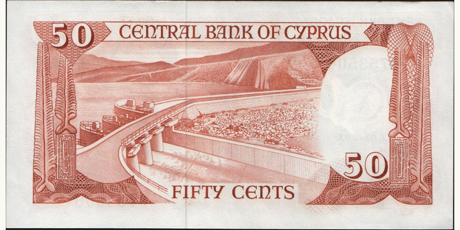 50 cents Cyprus 1983 — Back side