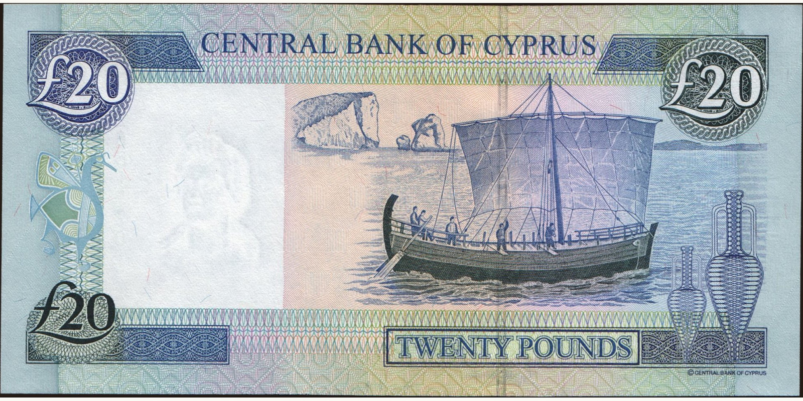 20 pounds Кипр 2004 — Оборотная сторона