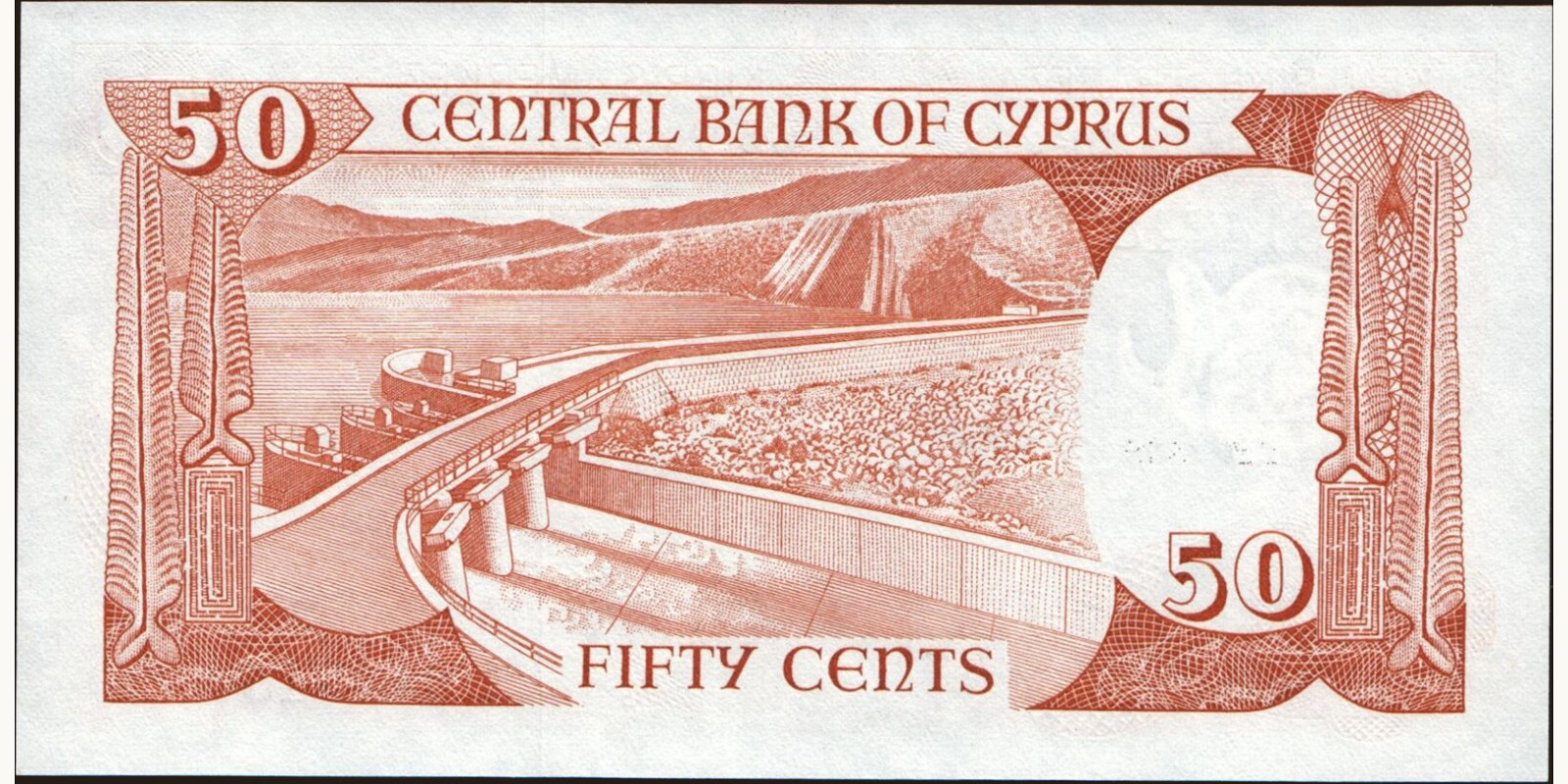 50 cents Cyprus 1988 — Back side