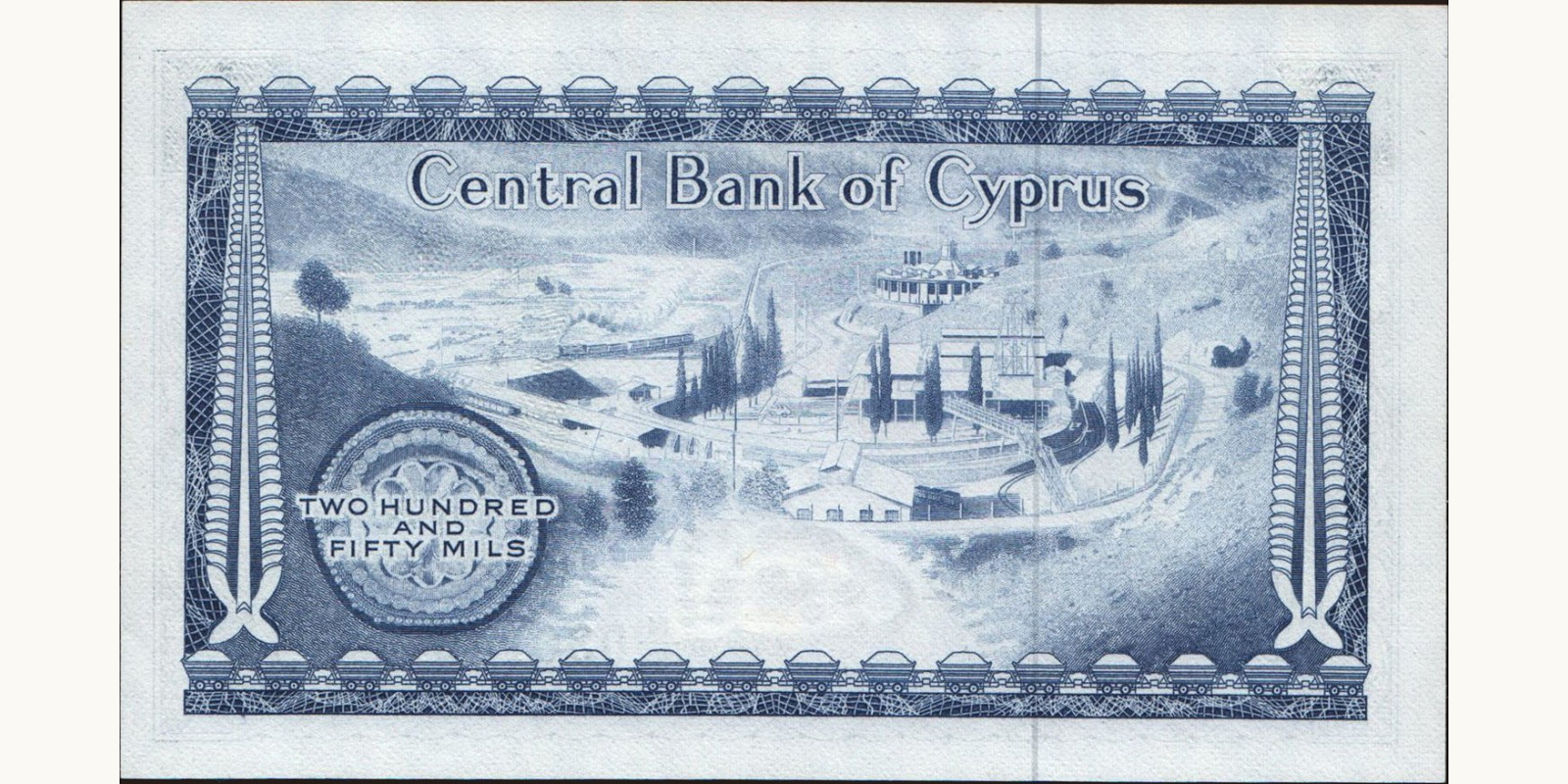 500 mils Cyprus 1978 — Back side