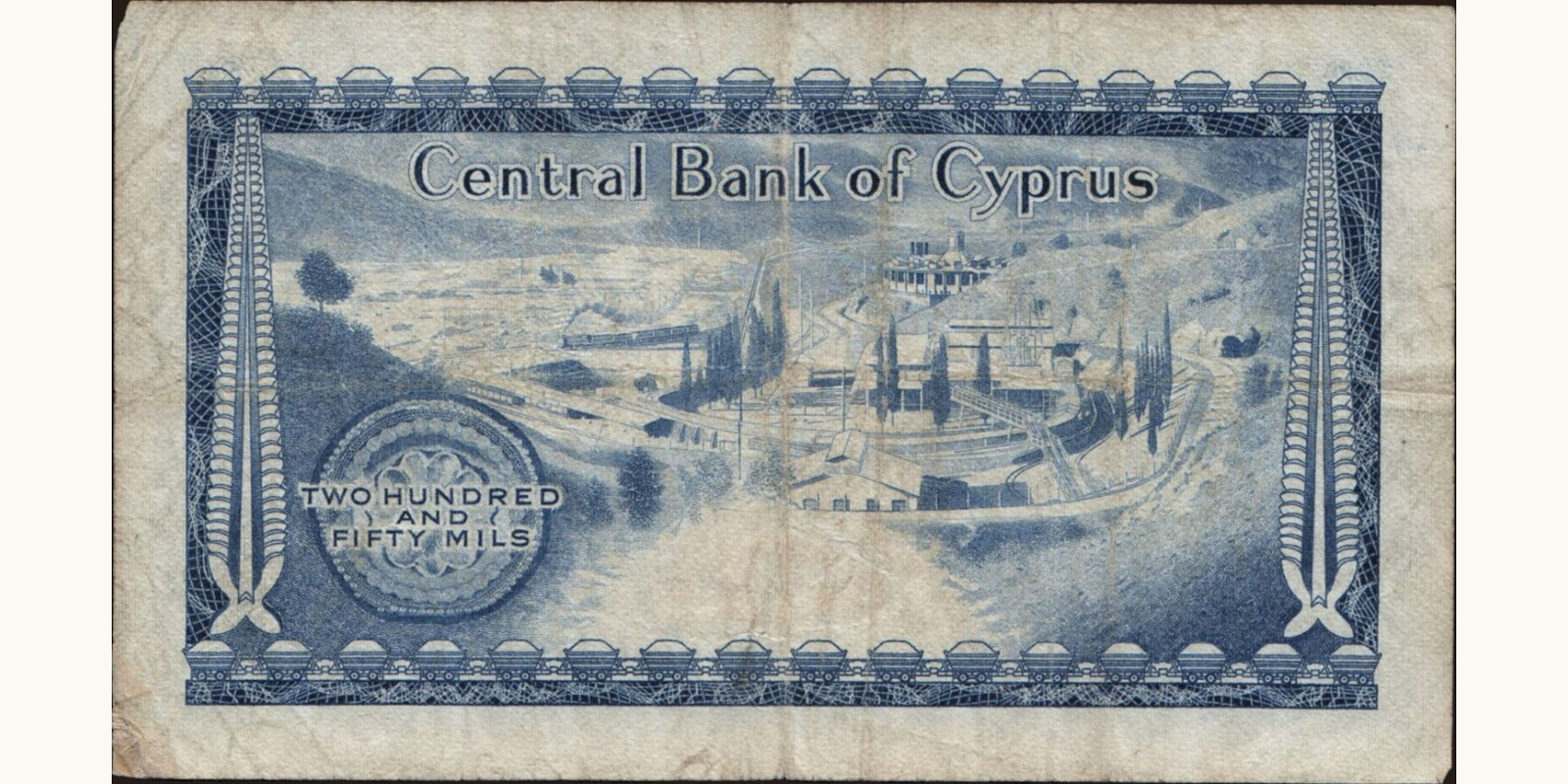 250 mils Cyprus 1969 — Back side