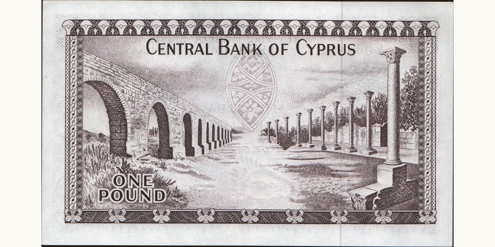 1 pounds Cyprus 1978 — Back side