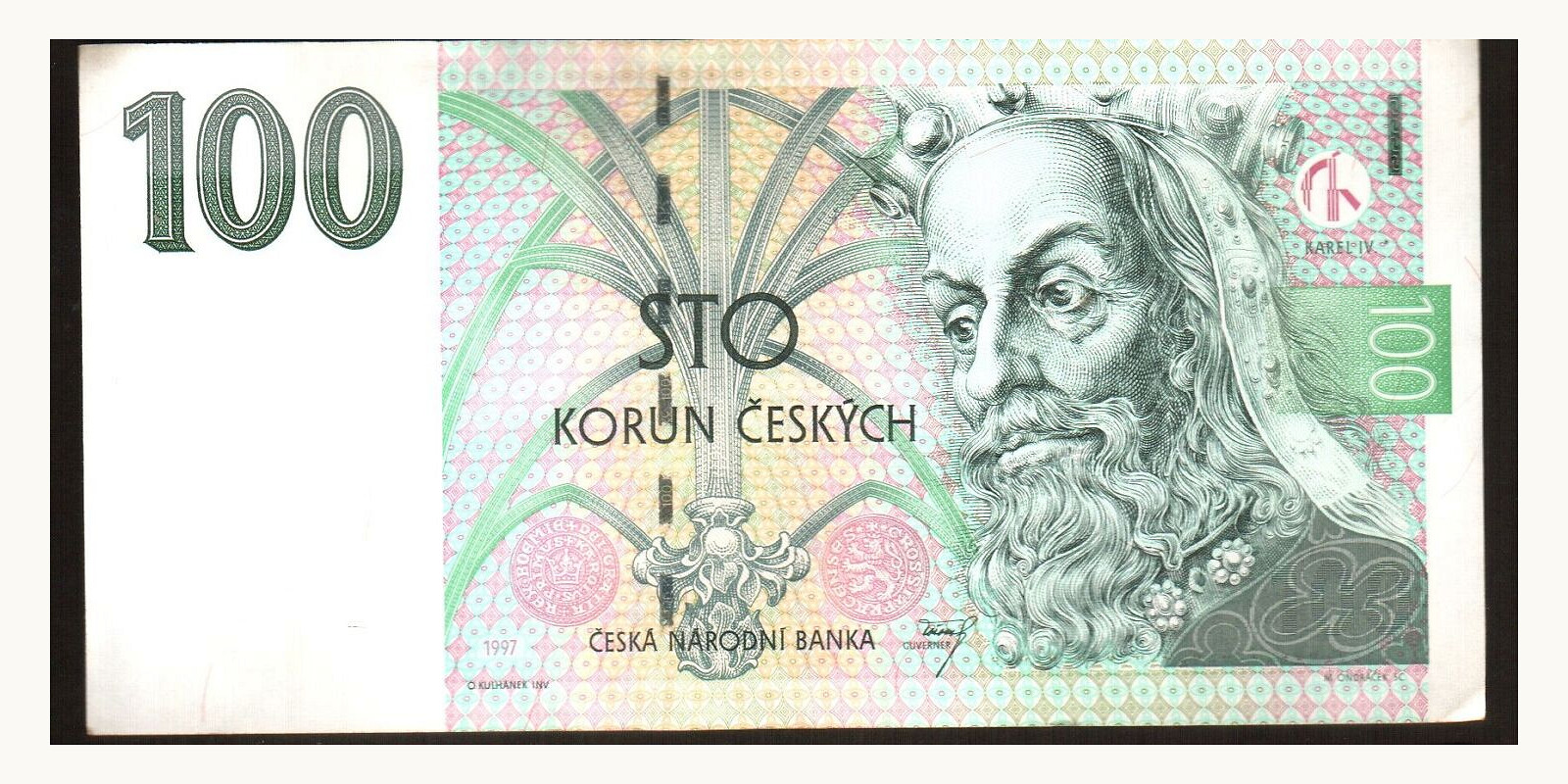 100 krooni Czech Republic 1997 — Front side