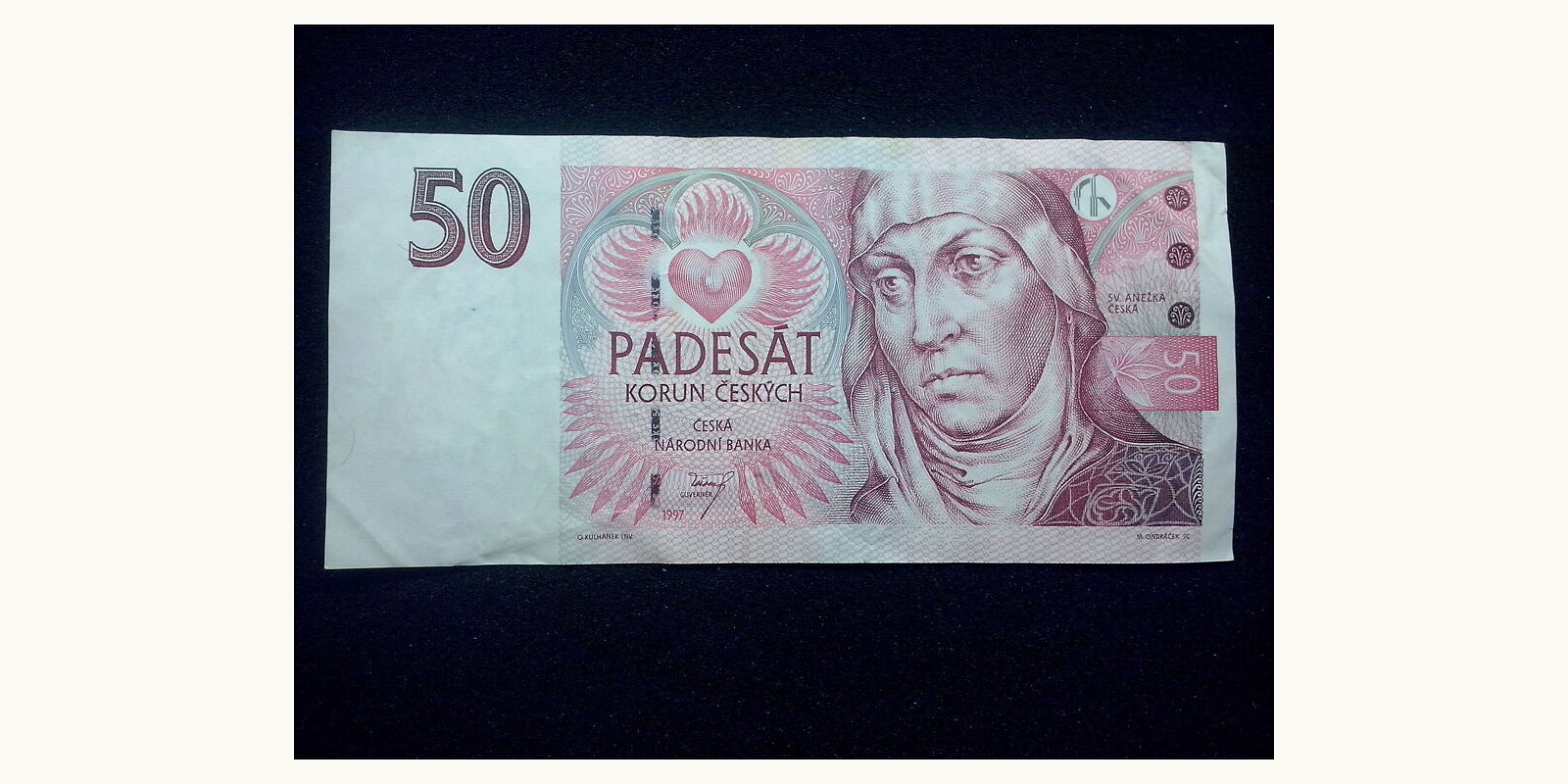 50 koruna Чехия 1997 — Лицевая сторона