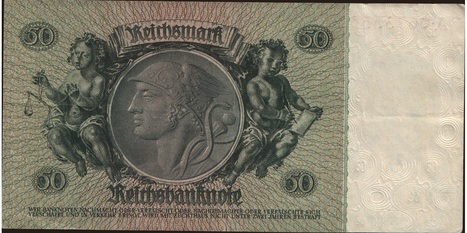 50 mark Germany 1933 — Back side