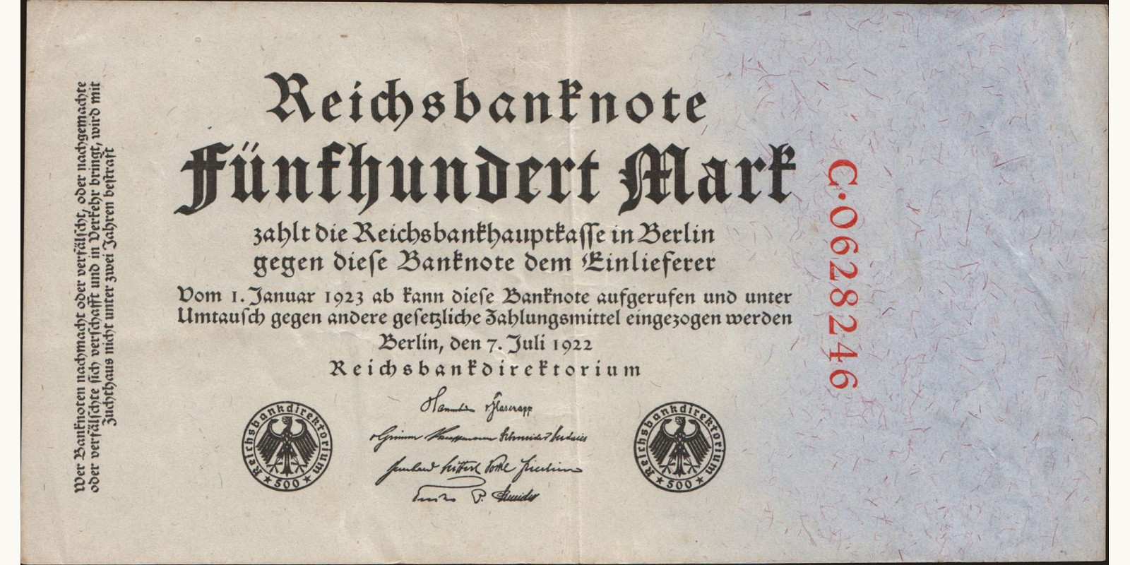 500 mark 1922