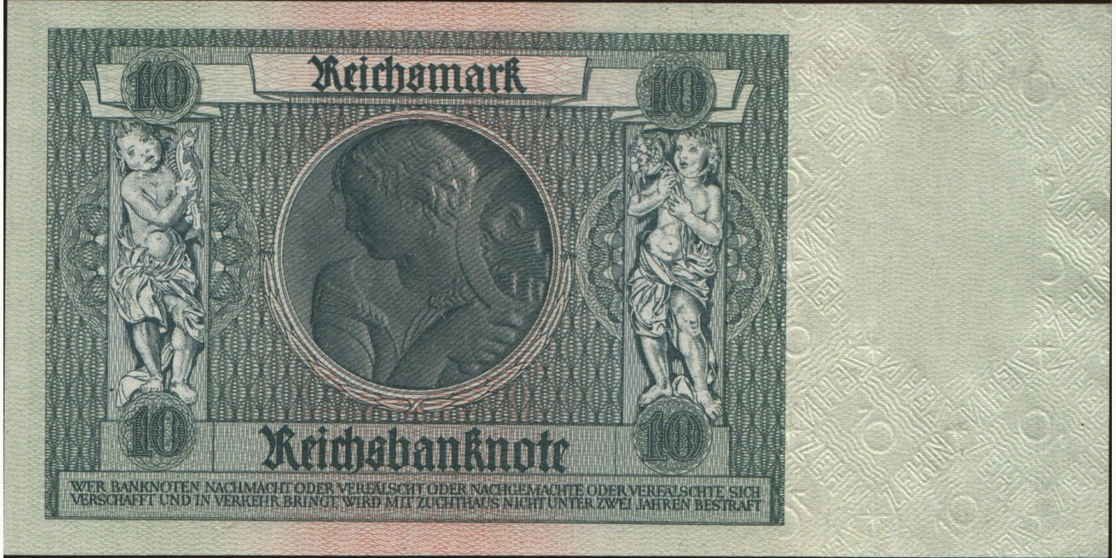 10 mark Германия 1929 — Оборотная сторона