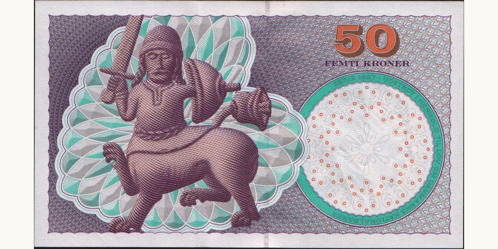 50 krone Дания 1999 — Оборотная сторона