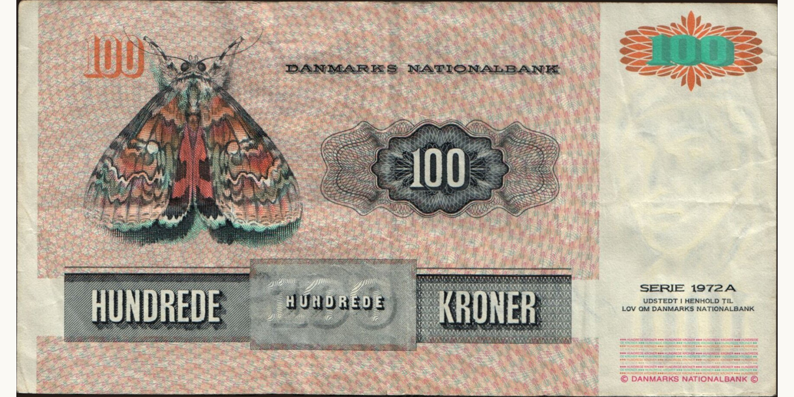 100 krone Denmark 1997 — Back side