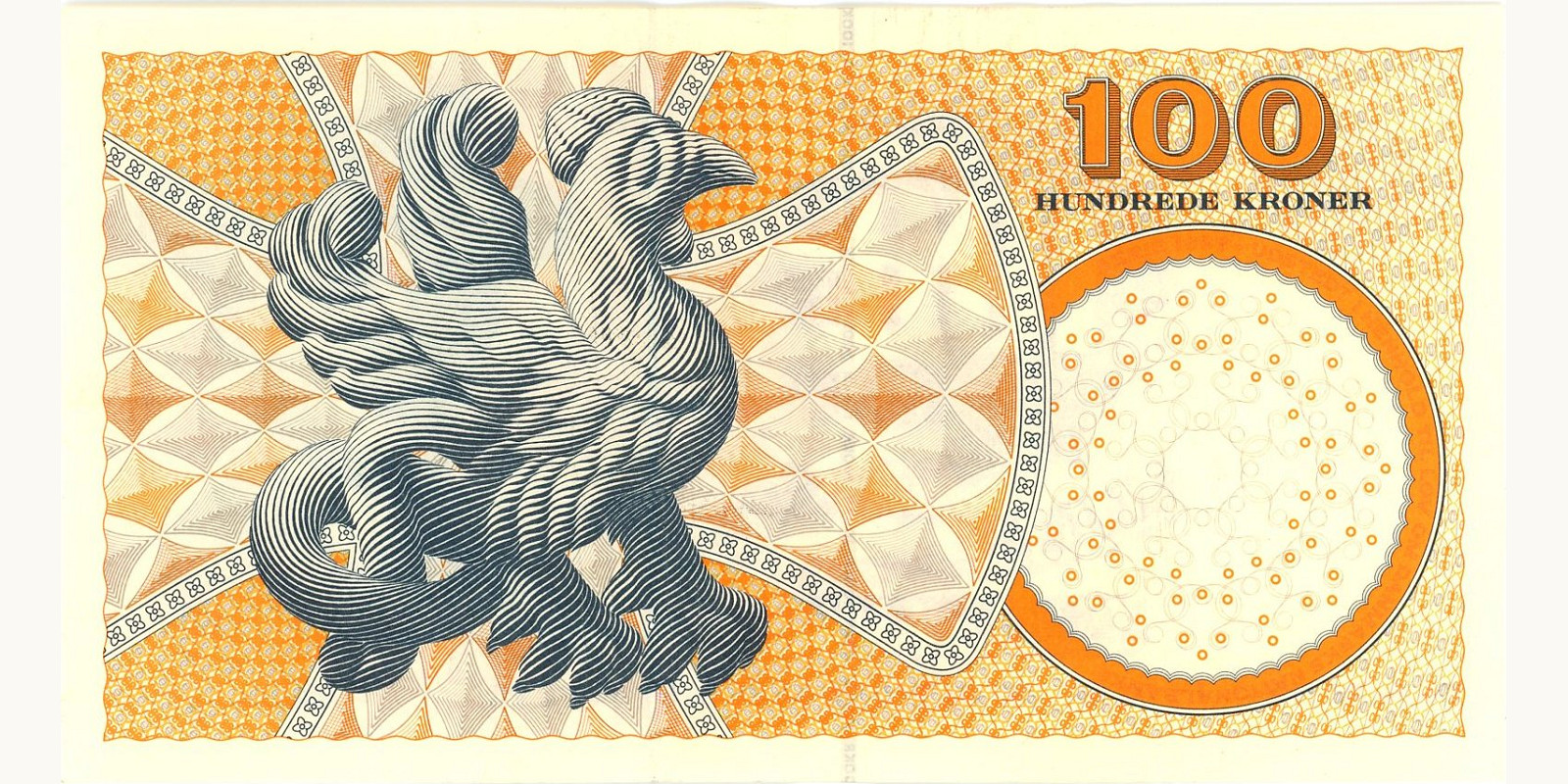 100 kroner Denmark 2002 — Back side