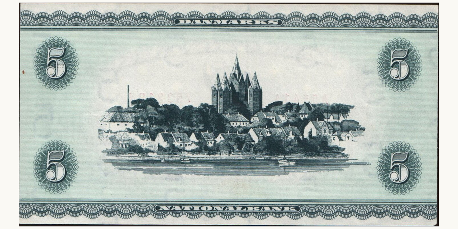 5 krone Дания 1954 — Оборотная сторона