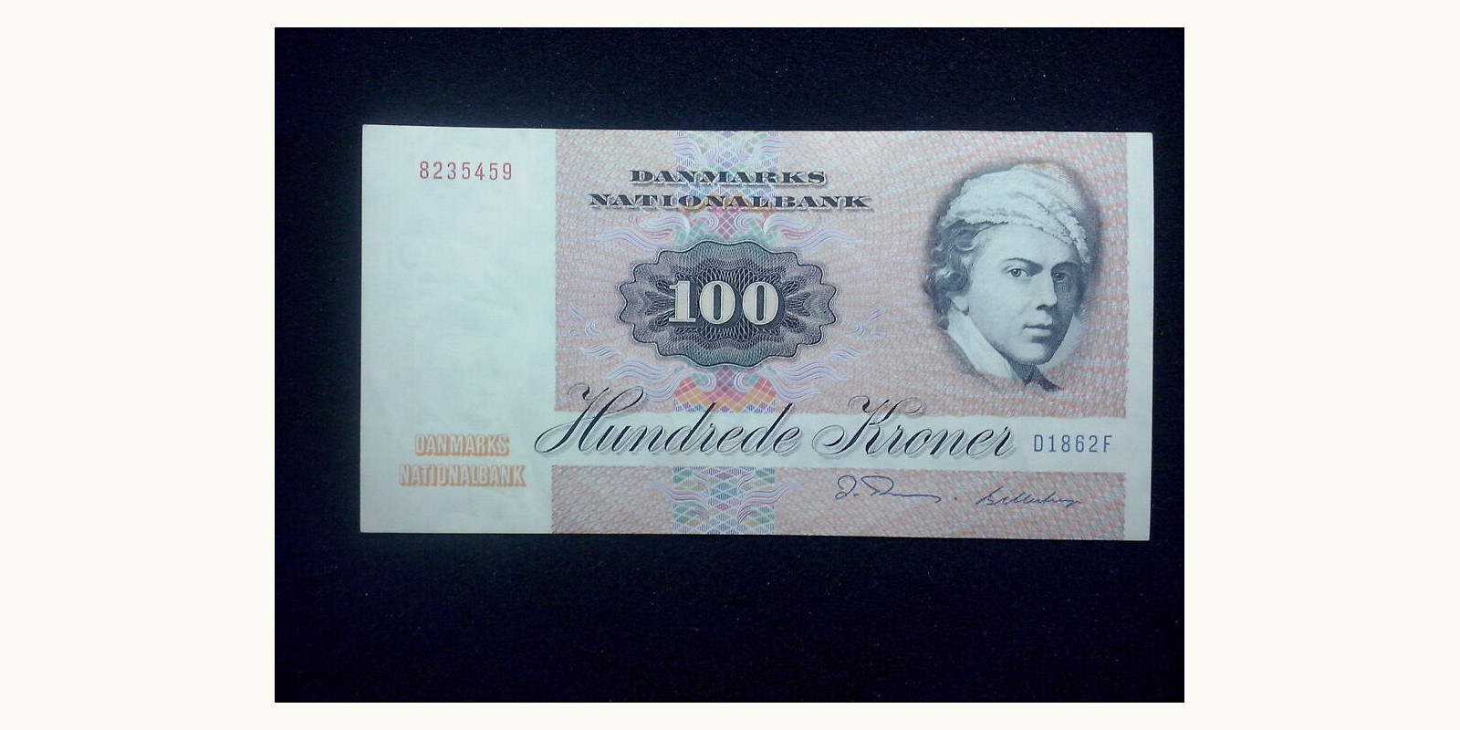 100 krone Denmark 1972 — Front side