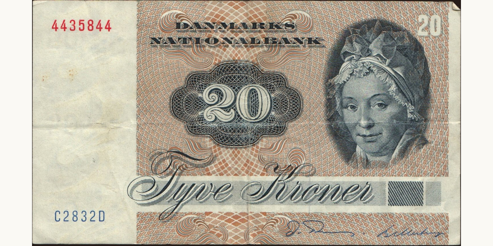 20 krone Дания 1983 — Лицевая сторона
