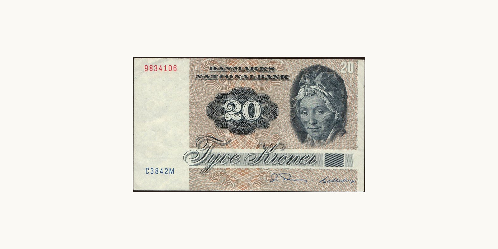 20 krone Дания 1984 — Лицевая сторона