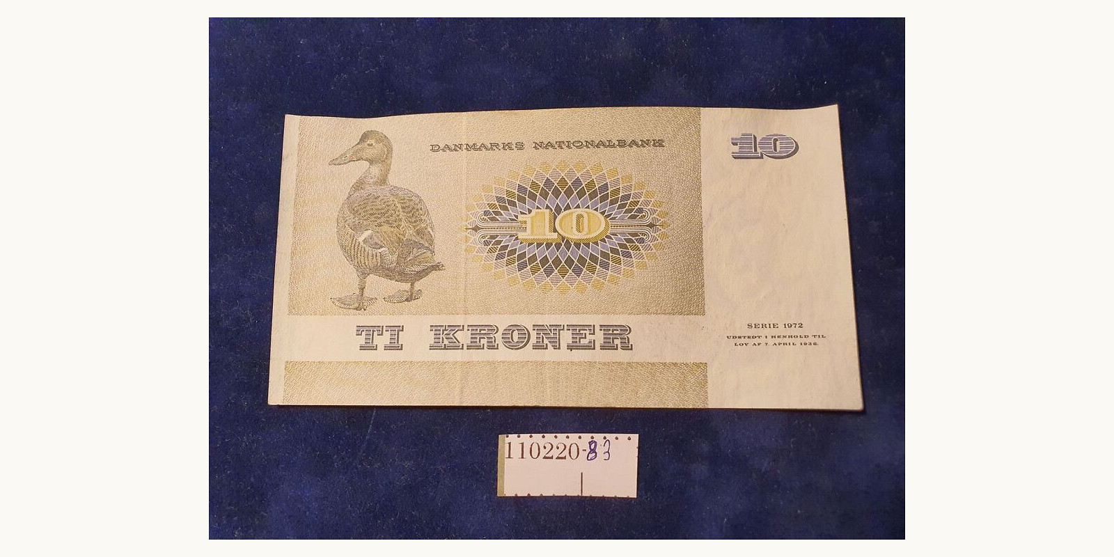 10 kroon Дания 1972 — Оборотная сторона