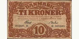 10 krone 1922